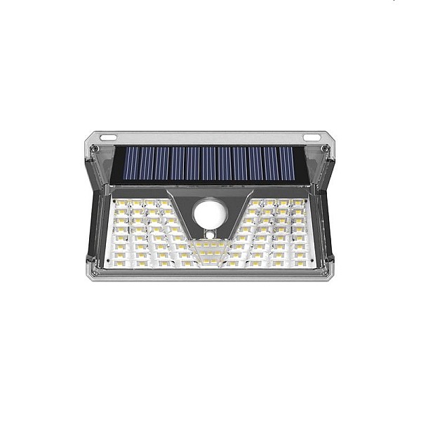 Ηλιακό φωτιστικό LED 3W εξωτερικού χώρου Επιτοίχo με Αισθητήρα Κίνησης Mαύρο SOLIGHT 3210160 VITO