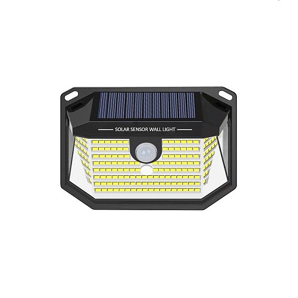 Ηλιακό φωτιστικό LED 1W εξωτερικού χώρου Επιτοίχo με Αισθητήρα Κίνησης Mαύρο SOLIGHT 3210170 VITO