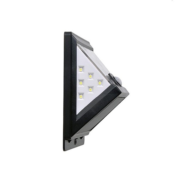 Ηλιακό φωτιστικό LED 1W εξωτερικού χώρου Επιτοίχo με Αισθητήρα Κίνησης Mαύρο SOLIGHT 3210180 VITO