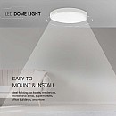 LED πλαφονιέρα 36W στρογγυλή Ψυχρό λευκό 6500K IP44 Λευκό 100lm/W 76231 V-TAC