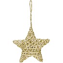 Χριστουγεννιάτικο Στολίδι κρεμαστό Αστέρι υφασμάτινο σε δυο χρώματα A62100580 H&S