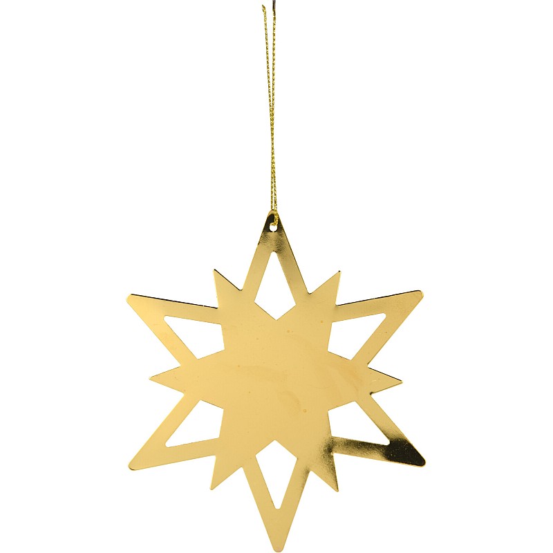 Χριστουγεννιάτικο Στολίδι  Μεταλλικό Χρυσό σε 3 διαφορετικά σχέδια 12cm CAA751700 H&S