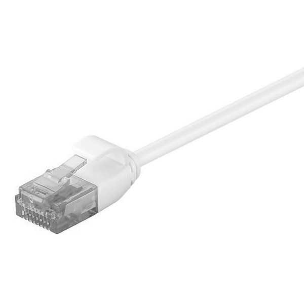 POWERTECH καλώδιο δικτύου CAB-N312 Cat 6 U/UTP slim copper 0.5m λευκό 