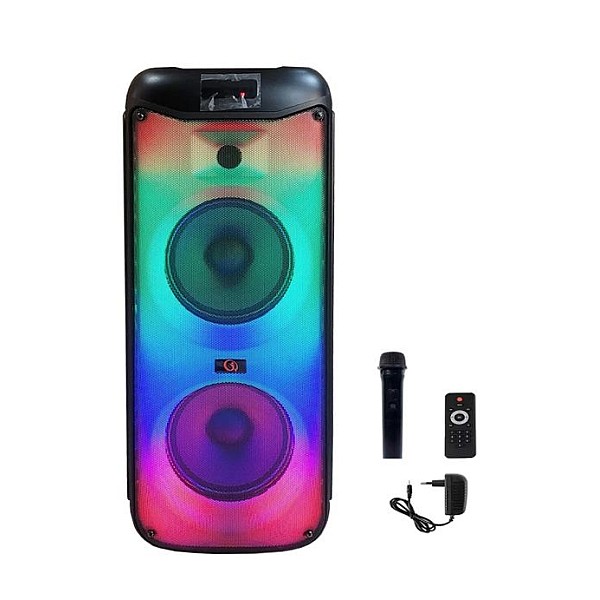 Φορητό Ηχείο Bluetooth 2x8' 60watt RGB FM TWS GY-5048 KBQ