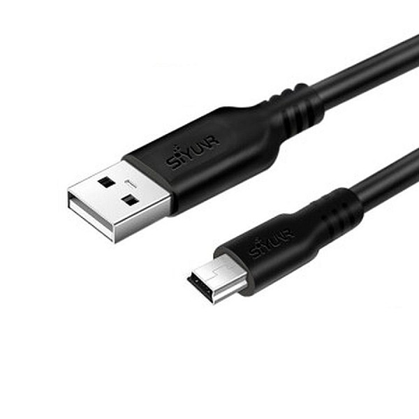 Καλώδιο USB 2.0 σε USB Mini Μαύρο 0.3m SY-UT3003-H  SIYUNR