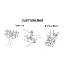 POWERTECH keystone module RJ45 female CAB-N150, Cat.6Α UTP 180° μαύρο