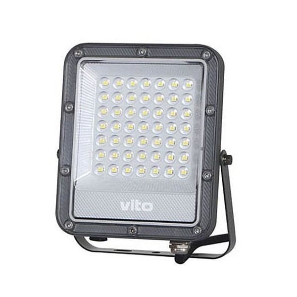 Προβολέας LED SMD 50W 5900Lm Φυσικό Λευκό 4000Κ IP65 Γκρι RONA 3022760 VITO