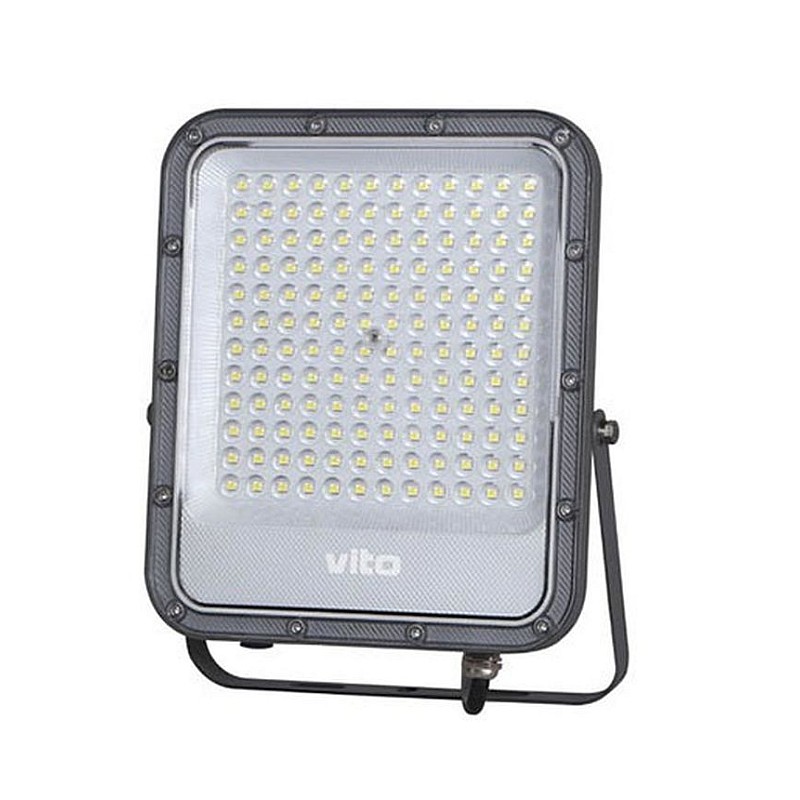 Προβολέας LED SMD 100W 12000Lm Ψυχρό Λευκό 6000Κ IP65 Γκρι RONA 3022790 VITO