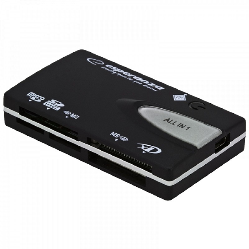 Card reader All in one (SD/microSD/MemoryStick/xD) USB 2.0 μαύρο EA129 Esperanza