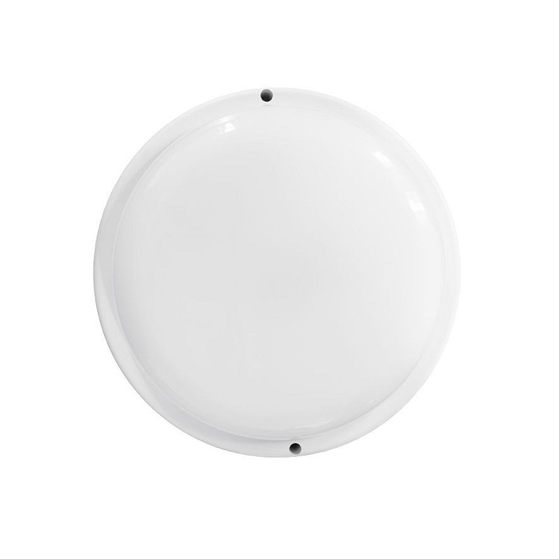 Φωτιστικό LED πλαφονιέρα Τοίχου ή Οροφής IP44  άσπρο στρογγυλό 18W Ψυχρό λευκό 6400K 32407 EDM