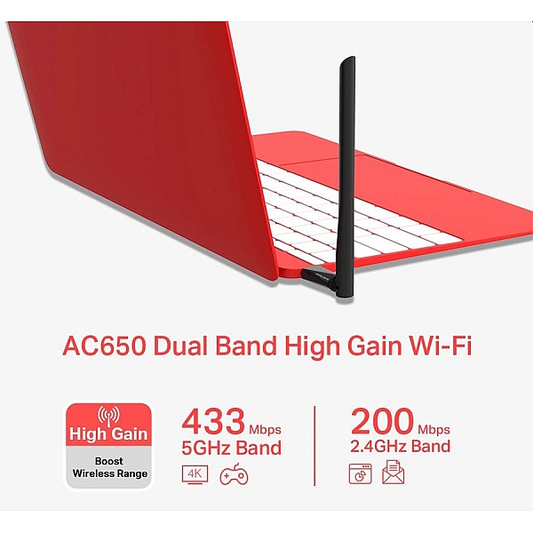 MERCUSYS AC650 Dual-band Wireless USB αντάπτορας δικτύου MU6H 650Mbps 2.4/5GHz V 1.0