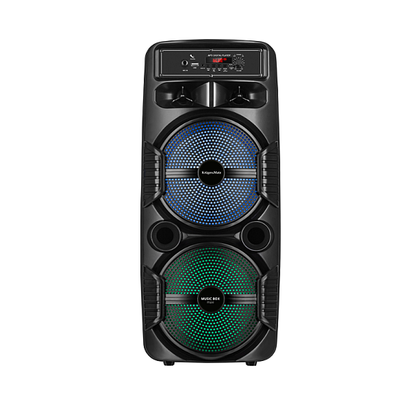 Kruger&Matz Music Box Φορητό Ηχείο Bluetooth 2x8'' RGB FM TWS KM0557 