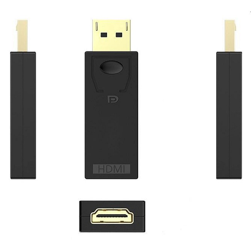 Adaptor από DisplayPort σε HDMI Passive 4K μαύρος CAB-DP065 Powertech