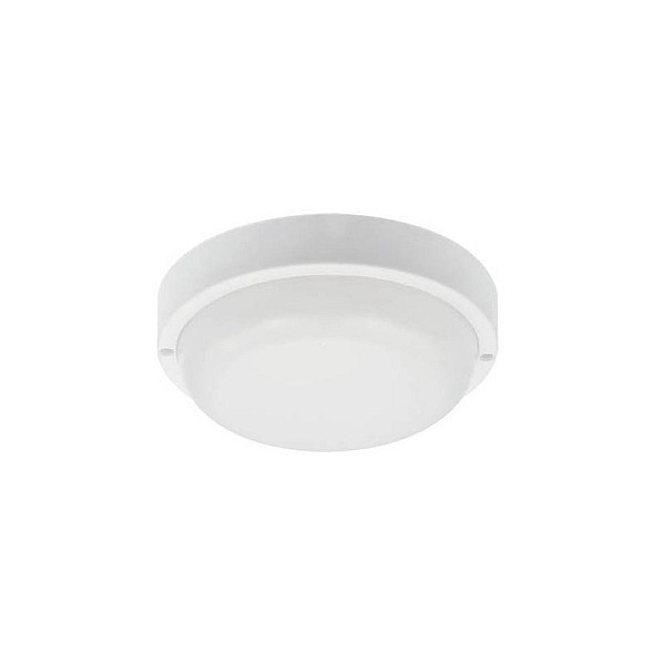 Φωτιστικό LED Πλαφονιέρα τοίχου ή οροφής αδιάβροχο Λευκό Στρογγυλό 12W SMD Φυσικό Λευκό 4000K LUZ-BR 3401000 VITO