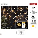 Χριστουγεννιάτικα λαμπάκια LED Βροχή Icicle 160Led (3x0,6m) με μετασχηματιστή Θερμό λευκό IP44 NATALE-1 VITO 5620220