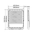 Προβολέας LED SMD 400W 48000Lm Ψυχρό Λευκό 6000Κ IP65 Γκρι RONA 3022830 VITO