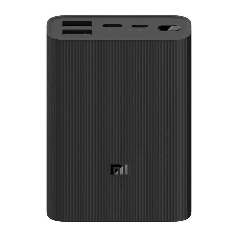 Xiaomi Mi Power Bank 3 Ultra Compact 10000mAh 22.5W με 2 Θύρες USB-A και Θύρα USB-C και Micro Μαύρο