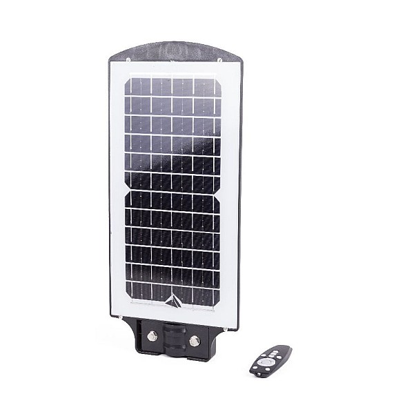 Ηλιακό Φωτιστικό Δρόμου LED 100W με Ανιχνευτή Κίνησης IP65 Λευκό 6000K Μαύρος 012965​ HOFFTECH
