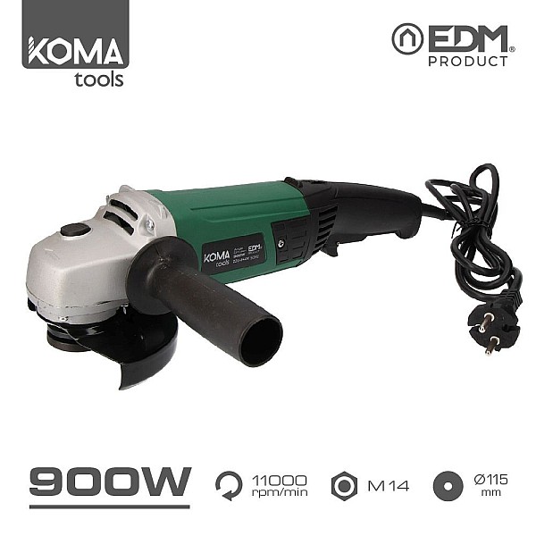 KOMA Γωνιακός τροχός 115mm 900W 08702 EDM Spain