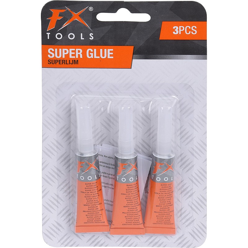 FX TOOLS Super Glue Κόλλα στιγμής 3gr 110280010 3τεμάχια