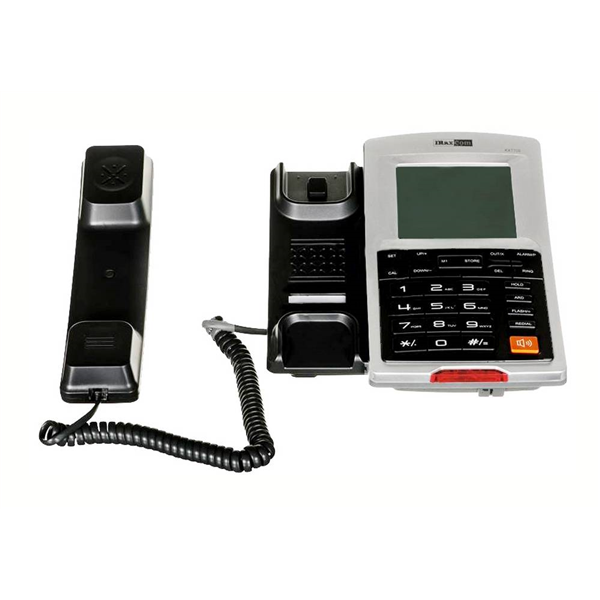 Σταθερό Ψηφιακό Τηλέφωνο Maxcom KXT709 Γκρί - Ασημί με Οθόνη και Ένδειξη Εισερχόμενης Κλήσης Led