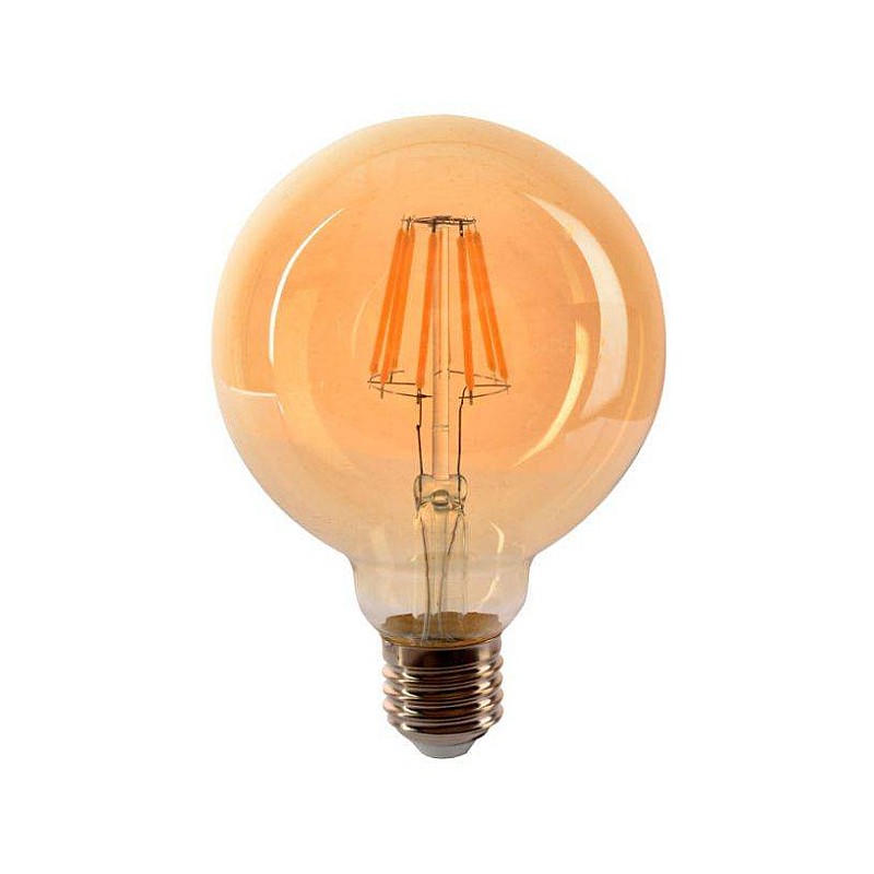 Λαμπτήρας Led E27 G95 8Watt Θερμό λευκό 2700Κ Filament  ledisone 1513540 VITONE