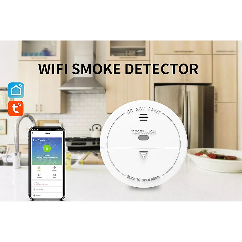 Camwon Αυτόνομος Ασύρματος Wi-Fi Ανιχνευτής Καπνού (Smoke Detector)