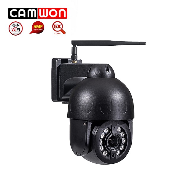 CAMWON PTZW- IP4G5S500F 4G Wireless Medium Speed PTZ κάμερα 5Mpixels H.264 Με κάρτα SIM Μαύρη