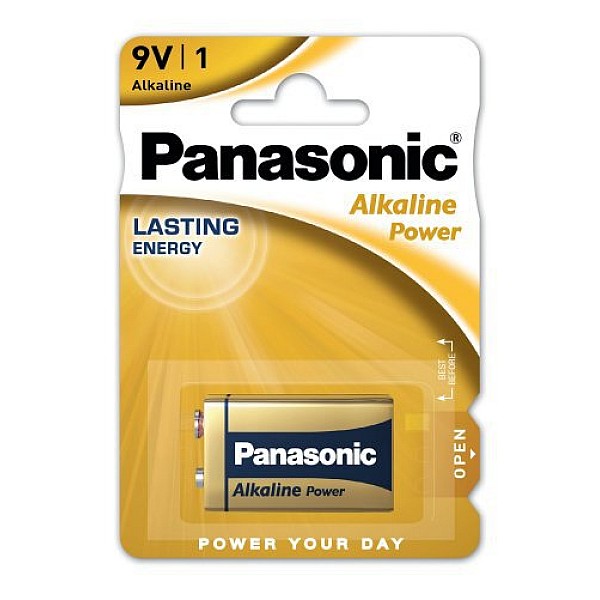 Panasonic Power Αλκαλική Μπαταρία 9V 6LR61 1 τεμάχιο
