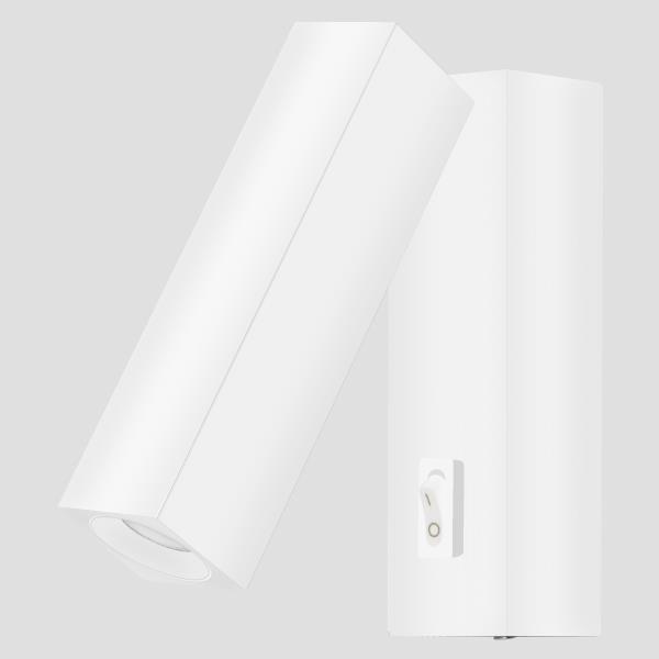 Φωτιστικό Απλίκα τοίχου LED 3W Θερμό Λευκό 3000Κ Λευκό σώμα ALK01 PLUS 145-50000 Eurolamp