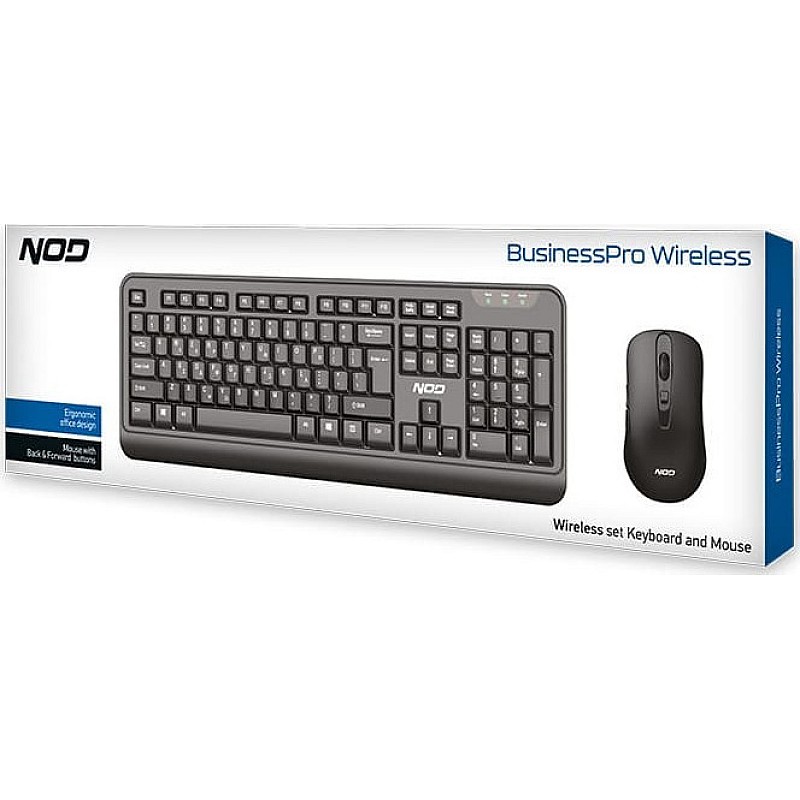 NOD BusinessPRO Wireless Keyboard & Mouse Set Ασύρματο Σετ Πληκτρολόγιο & Ποντίκι Ελληνικό