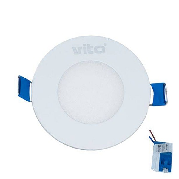LED Πάνελ Φωτιστικό Οροφής χωνευτό 3Watt Φυσικό λευκό 4000K LENA-RX VITO 2022310
