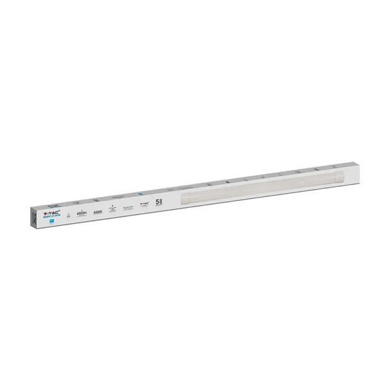 Φωτιστικό LED 40W Γραμμικό Πρισματικό Samsung 120cm Φυσικό Λευκό 4000Κ 20351 V-TAC