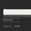 Φωτιστικό LED 50W Γραμμικό Πρισματικό Samsung 150cm Ψυχρό Λευκό 6500Κ  20355 V TAC