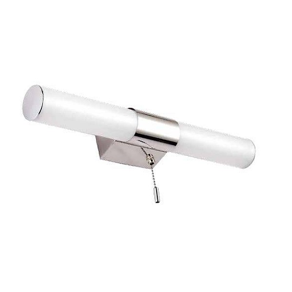 Φωτιστικό μπάνιου-Πίνακα LED 8W Θερμό Λευκό 3000Κ χρώμιο-γυαλί BAGNO-W 211230 VITO