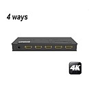 EDISION 4K HDMI Splitter 1x4  Διανεμητής υψηλής ευκρίνειας 1 είσοδος σε 4 Εξόδους με 4K/2K/3D/1080P 07-07-0102