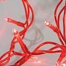 Χριστουγεννιάτικα λαμπάκια  LED 100L με κοντρόλ 8 λειτουργιών κόκκινο καλώδιο σε λευκό LED  600-11057 EUROLAMP