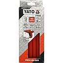 YATO glue sticks Ράβδοι σιλικόνης 7x100mm κόκκινοι 12 τεμάχια YT-82442