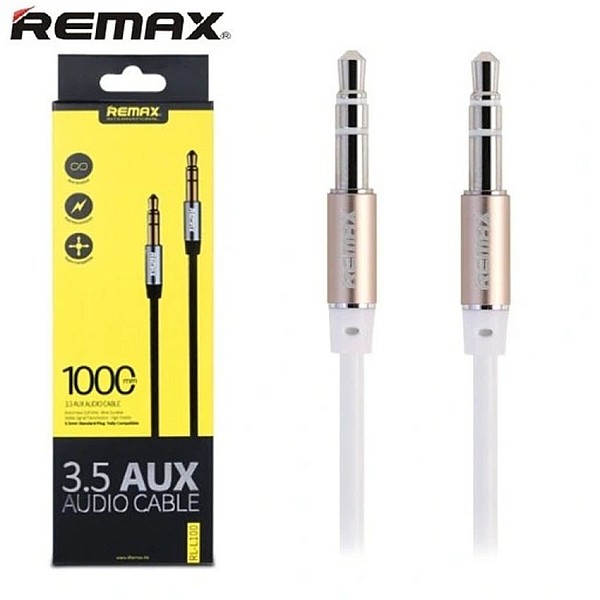 Remax RL-L100 Καλώδιο Ήχου High End 3.5mm Jack Male - Male 1m λευκό