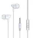 Remax RW-106 Ακουστικά με μικρόφωνο In-Ear Earphones Hands Free λευκό
