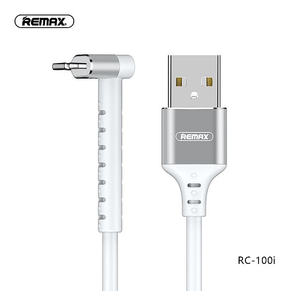 Remax RC-100i JOY Καλώδιο Φόρτισης μεταφοράς δεδομένων και Βάση Στήριξης Κινητού Lightning USB 1.0m Λευκό