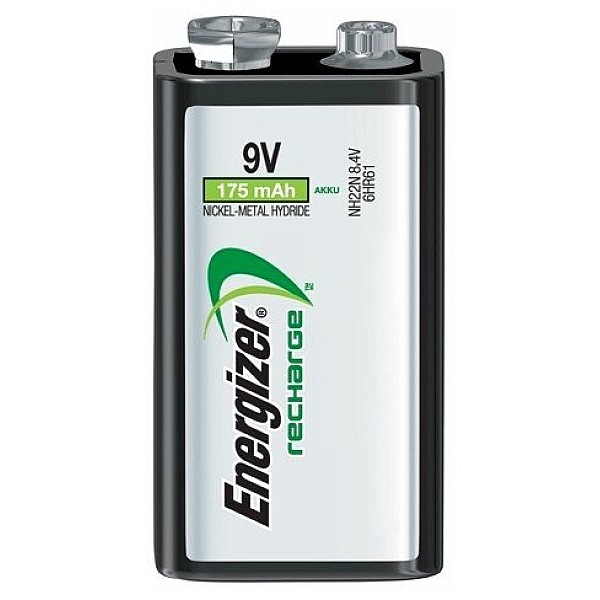 Energizer Μπαταρία Επαναφορτιζόμενη ACCU Recharge Power Plus HR22 size 9V 175mAh 1 Τεμάχιο