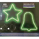 Αστέρι LED  Χριστουγεννιάτικο με 60 SMD LED Πράσινο IP44 208285S EDM Spain