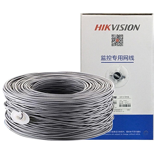 Hikvision U/UTP Cat.5e Cable 305m Γκρι (DS-1LN5E-E) Καλώδιο δικτύου 1 μέτρο