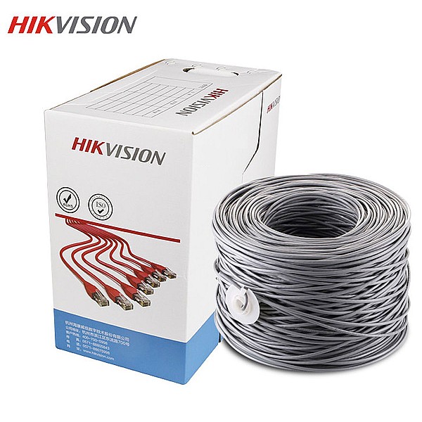 Hikvision U/UTP Cat.5e Cable 305m Γκρι (DS-1LN5E-E) Καλώδιο δικτύου 1 μέτρο