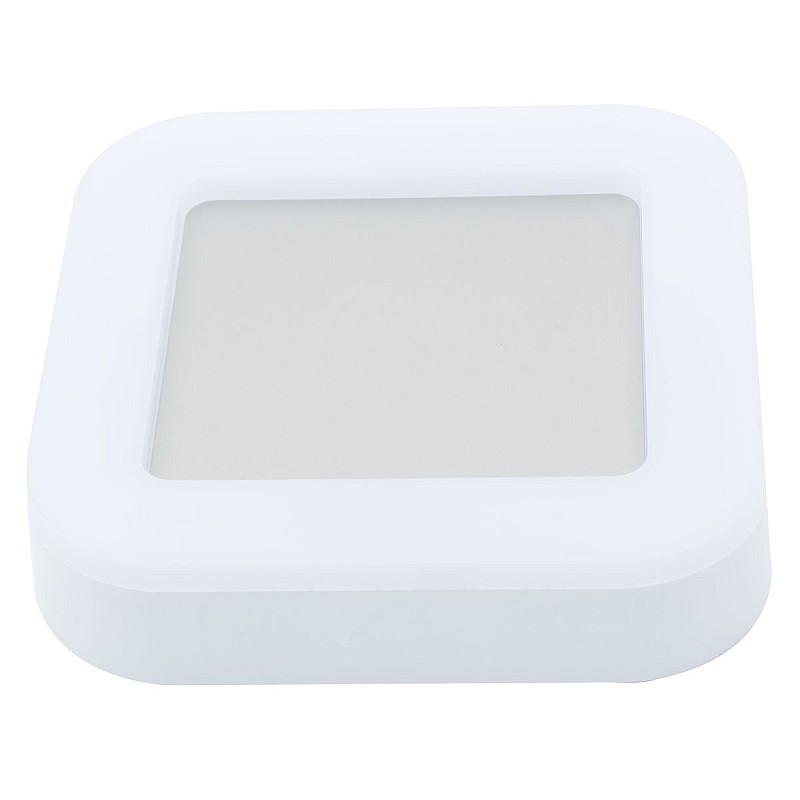 Φωτιστικό LED πλαφονιέρα Τοίχου ή Οροφής Αδιάβροχο Λευκό τετράγωνο 15W SMD φυσικό λευκό 4000K LUZ-BS 3400860 VITO