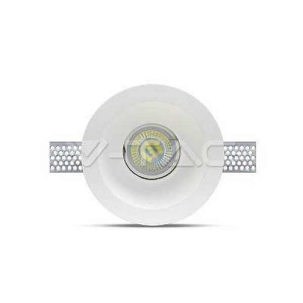 Γύψινο Χωνευτό Φωτιστικό Οροφής Λευκό VT-773RD V-TAC 3654