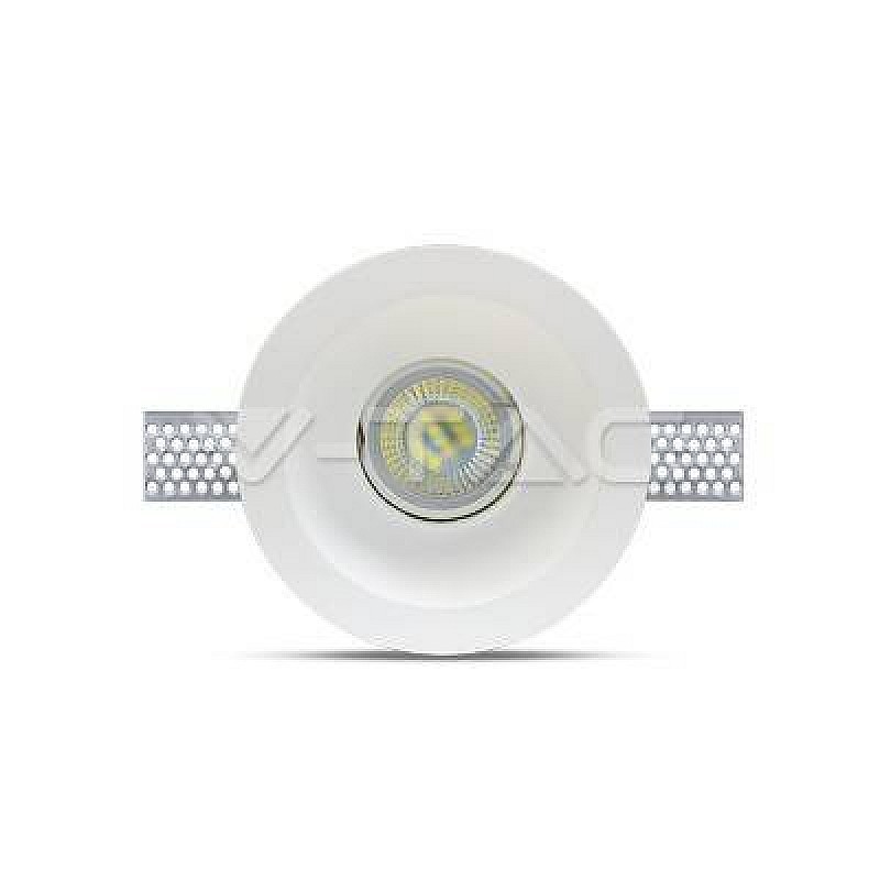 Γύψινο Χωνευτό Φωτιστικό Οροφής Λευκό VT-773RD V-TAC 3654