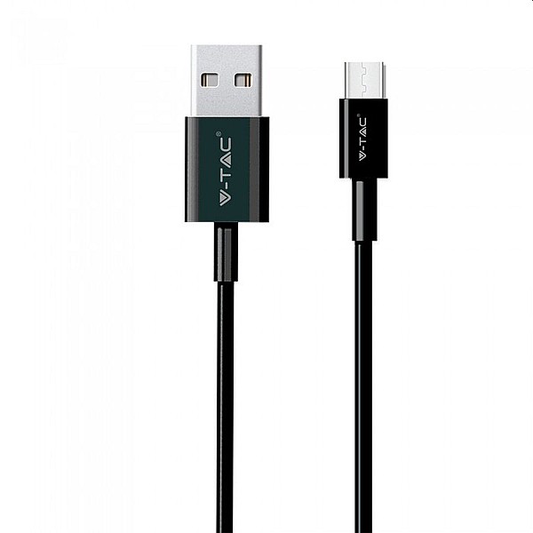 Καλώδιο Φόρτισης και μεταφοράς δεδομένων Silver Series USB Type C 1m  μαύρο VT-5322 V-TAC 8487