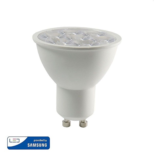 Λαμπτήρας SAMSUNG LED σποτ 6,5W GU10  Ψυχρό λευκό 6400K 10 μοίρες VT-249 V-TAC 20028